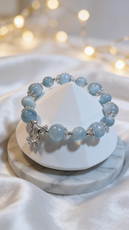 Aquamarine 8 + 10mm
