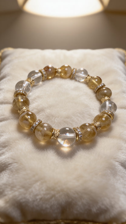 Citrine Clear Quartz 10mm