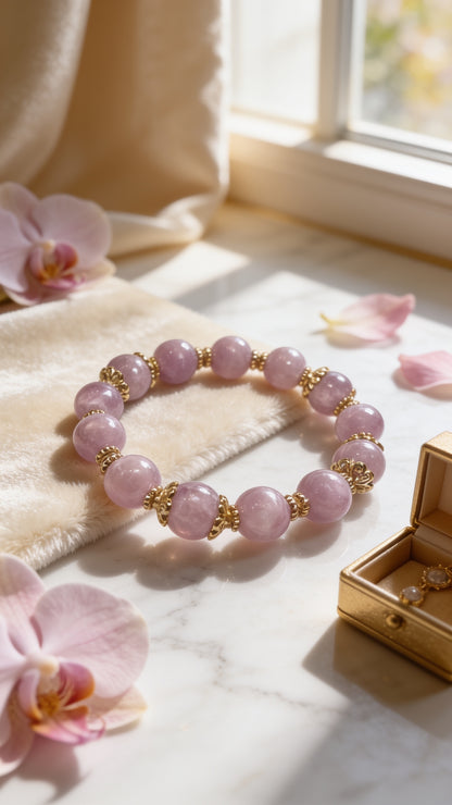 Kunzite Quartz 10.5mm
